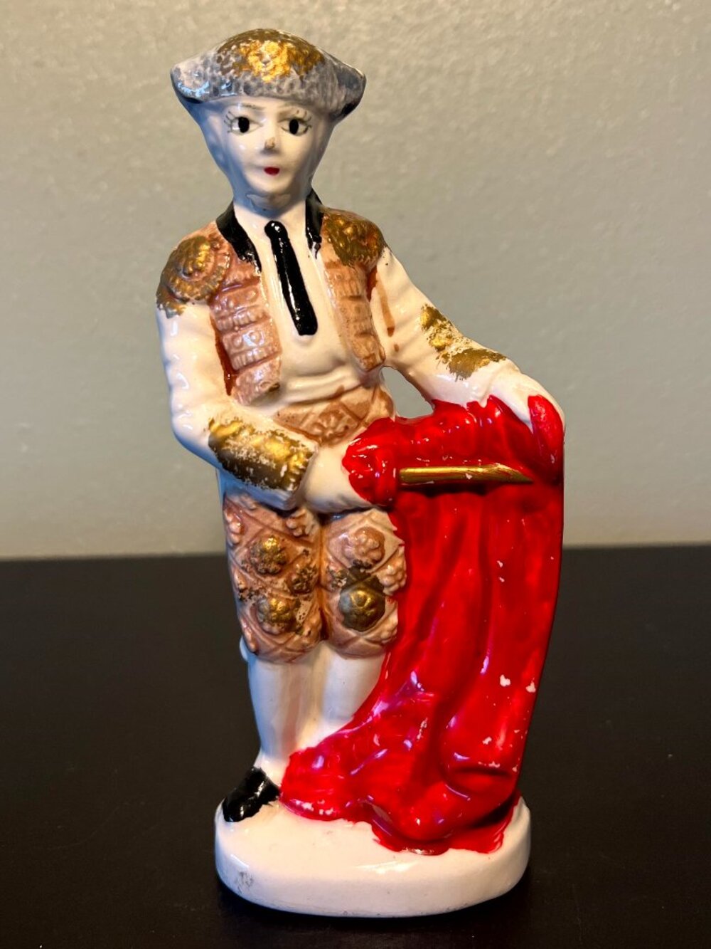 VTG Mid-Century Ceramic Matador Figurine Bullfighter Japan Kitsch 1950s 1960s